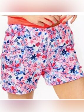 Lilly Pulitzer Pink and Blue Floral Kylar Shorts